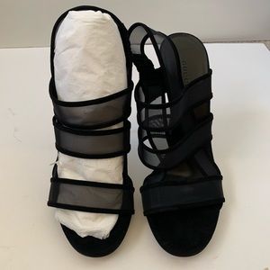 COPY - NEW Gucci black mesh heels